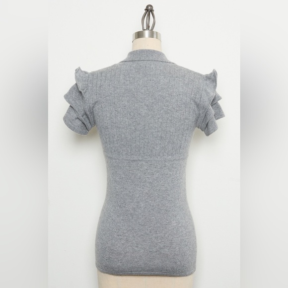 Flutter Sleeves Sweater 100% Cashmere[NEW] - Picture 5 of 5